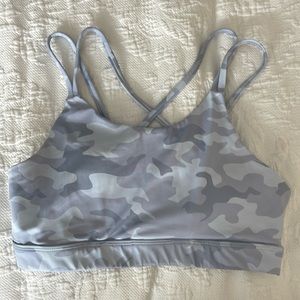 Allfenix grey camo sports bra